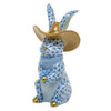 Herend Decorative Cowboy Bunny - Blue