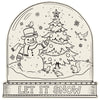 Hester & Cook Snow Globe Coloring Paper Placemat