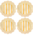 Juliska Cabana Stripe Sunshine Dinner Plate S/4 - Melamine