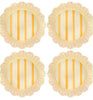 Juliska Cabana Stripe Sunshine Dinner Plate S/4 - Melamine
