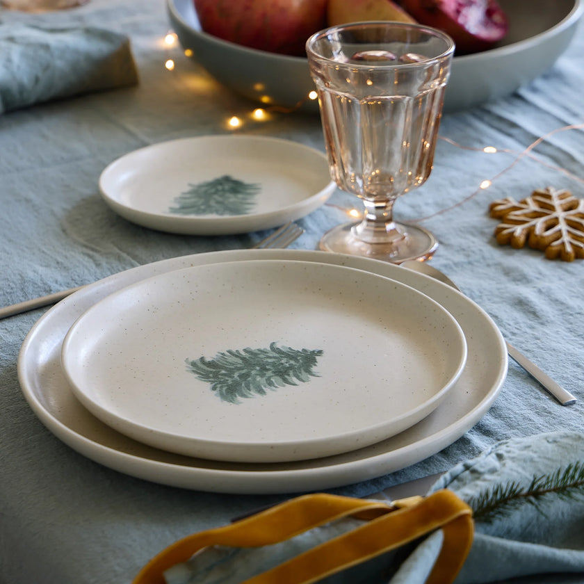Casafina Pacifica Dessert Plate - Christmas Tree S/4