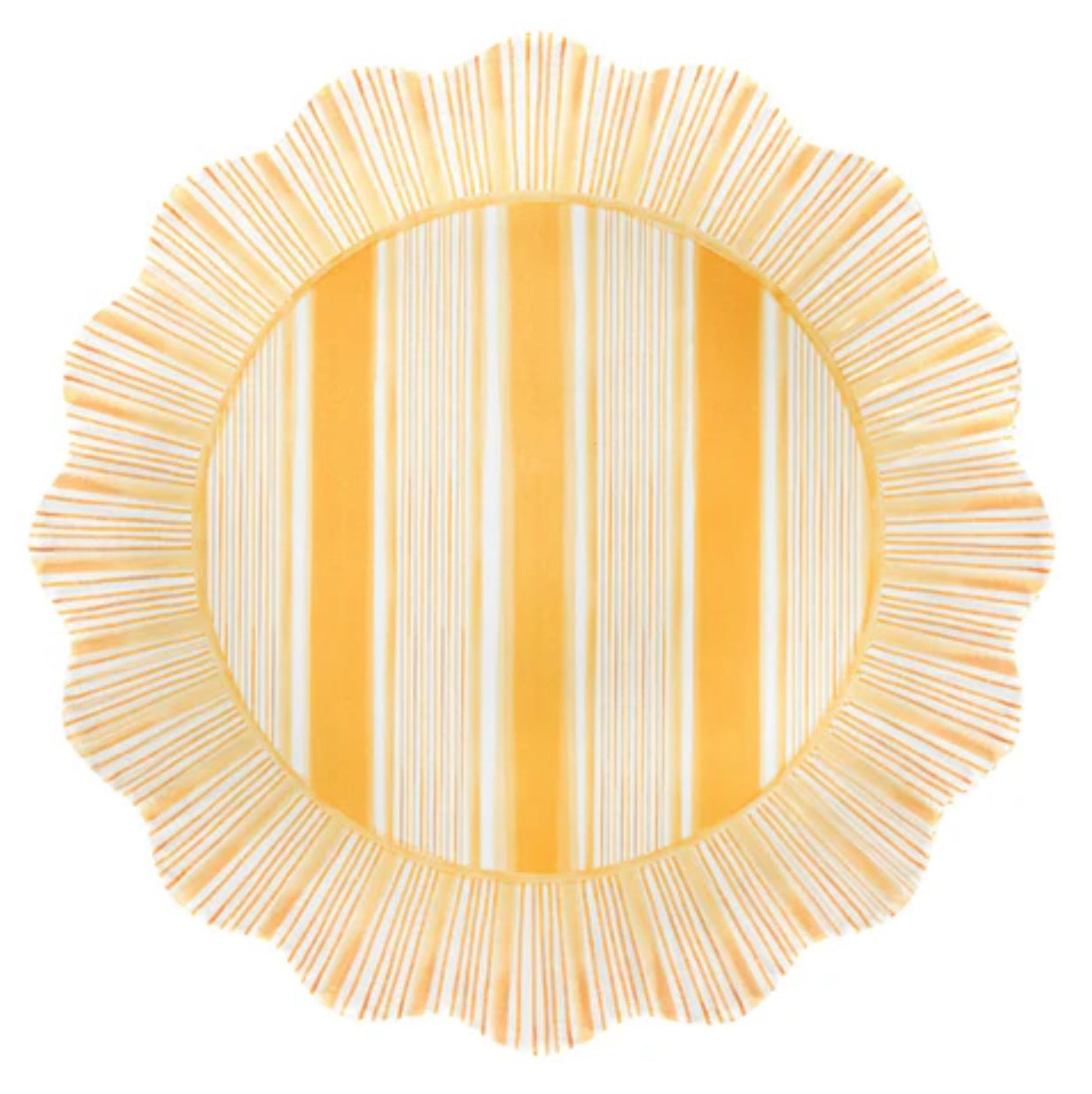 Juliska Cabana Stripe Sunshine Dessert/Salad Plate S/4 - Melamine
