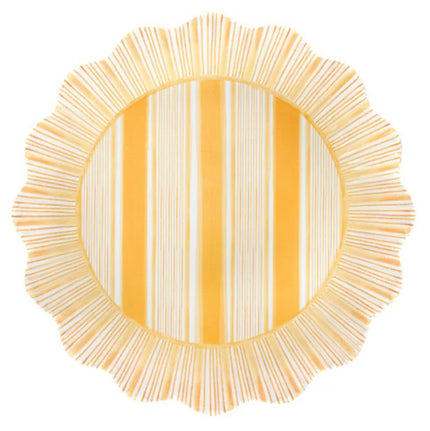 Juliska Cabana Stripe Sunshine Dessert/Salad Plate S/4 - Melamine