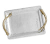 Beatriz Ball WESTERN Antler Emerson Medium Tray with Gold Handles