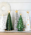 Vietri Foresta Large White Tree with Red Birds & Star