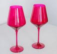 Estelle Colored Wine Glasses - Vivid Magenta