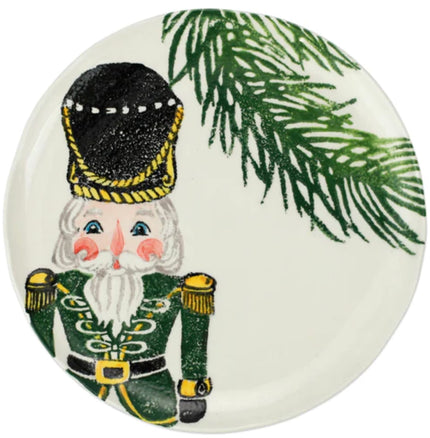 Vietri Nutcracker Salad Plate - Green