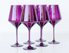 Estelle Colored Wine Glasses - Amethyst