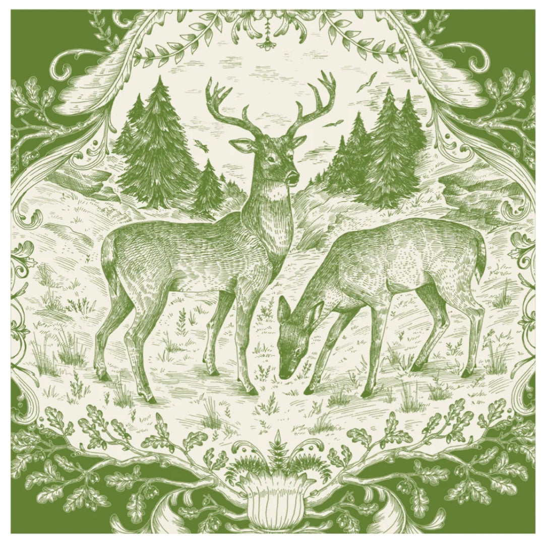 Hester & Cook Fable Toile Paper Cocktail Napkins