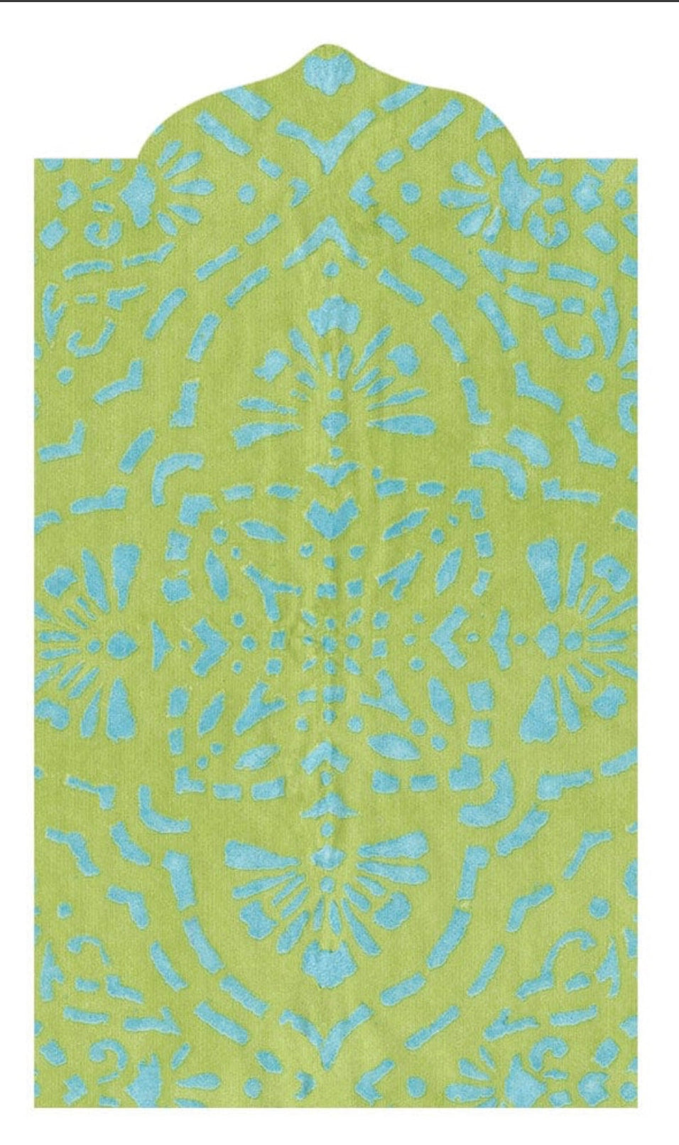 Caspari Annika Green Paper Linen Dinner Napkins