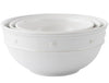 Juliska Berry & Thread Nesting Serving Bowl Set/3 Pieces- Whitewash