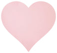 Hester & Cook Die-Cut Pink Heart Placemat
