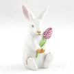 Herend Decorative Blossom Bunny- Raspberry
