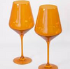 Estelle Colored Wine Glasses - Orange