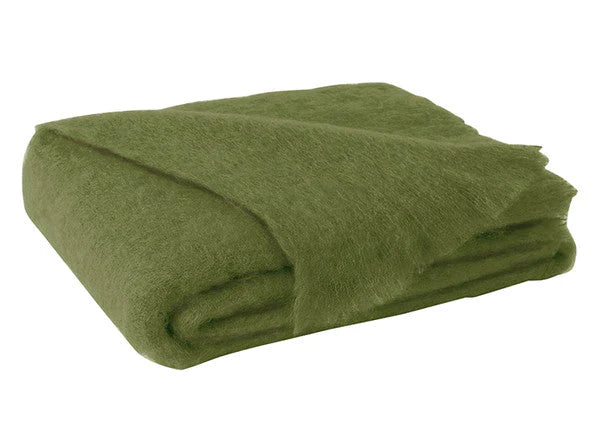 Lands Downunder Mohair Throw- Fern