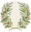 Hester & Cook Die-Cut Christmas Sprigs Placemat