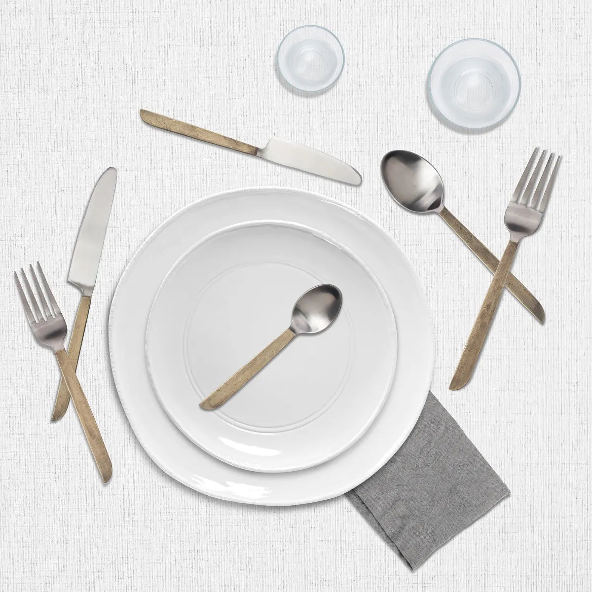 Montes Doggett - Matte Gold Stainless Flatware - Set of 7