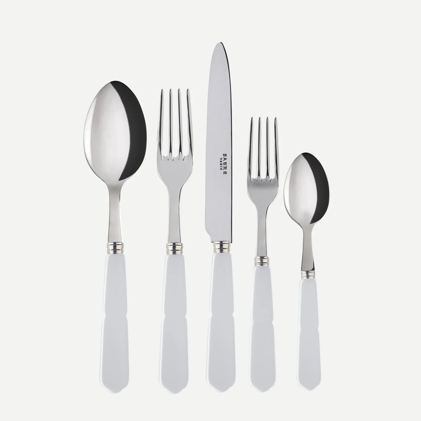 Sabre Gustave 5 piece flatware set - White