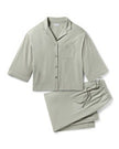 Petite Plume Olivia Wide Leg Pima Pajama Set - Sage