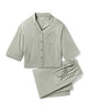 Petite Plume Olivia Wide Leg Pima Pajama Set - Sage