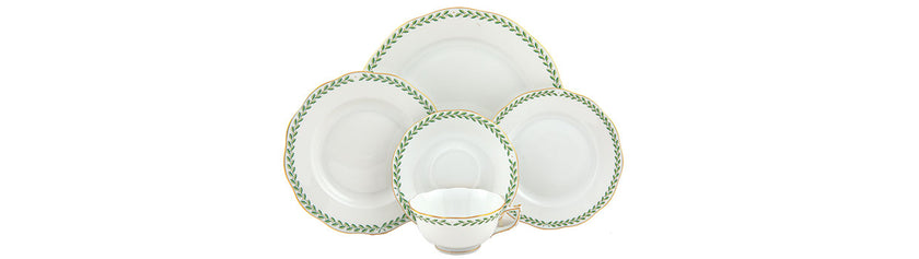 Herend Green Laurel Dessert Plate