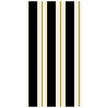 Hester & Cook Black & Gold Awning Stripe Paper Guest Napkins