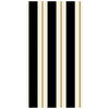 Hester & Cook Black & Gold Awning Stripe Paper Guest Napkins