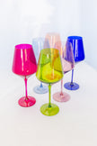 Estelle Colored Wine Glasses - Mixed Set