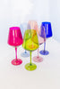 Estelle Colored Wine Glasses - Mixed Set