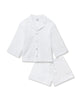 Petite Plume Olivia Short Pima Pajama Set - White