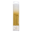 Sophistiplate Birthday Candles- Gold and white 16 pack