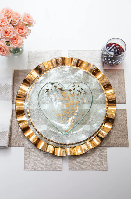 annieglass Ruffle Buffet Plate