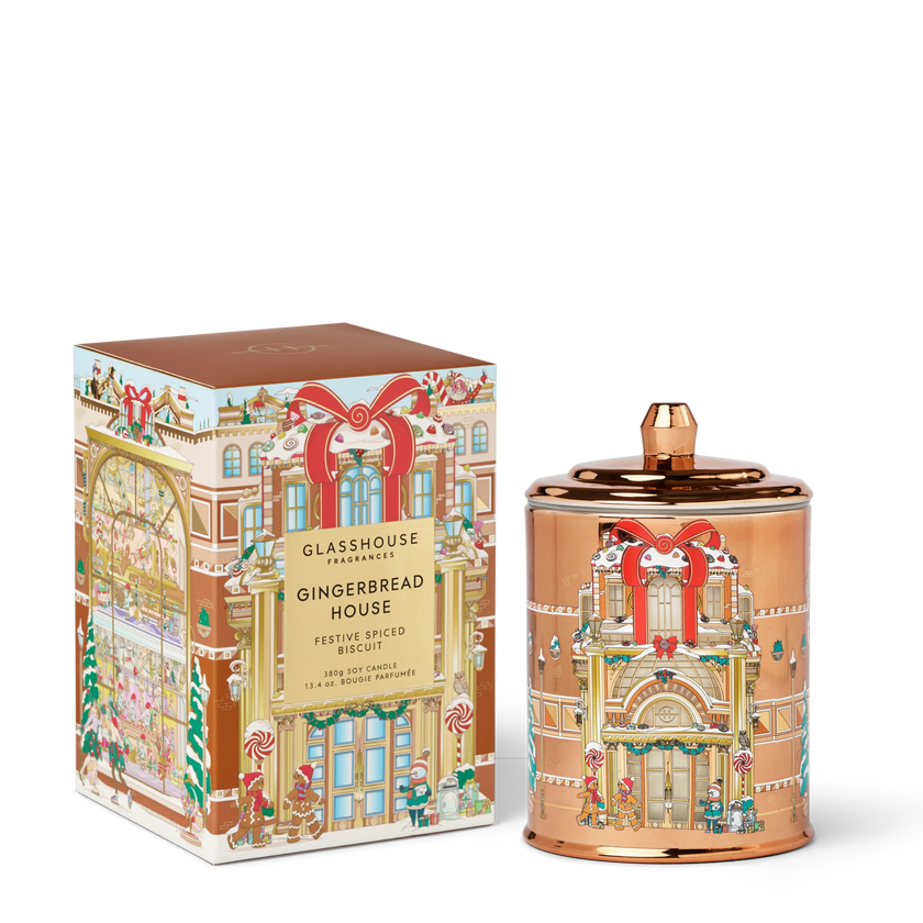 Glasshouse Gingerbread House Candle