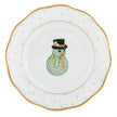 Herend Christmas Dessert Plate - Snowman