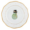 Herend Christmas Dessert Plate - Snowman
