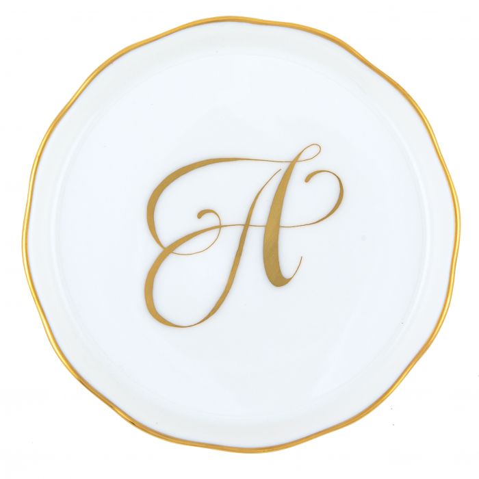Herend Decorative Coaster - Monogram