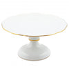 Herend Golden Edge Footed Cake Plate