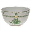 Herend Chinese Bouquet Round Bowl - Green