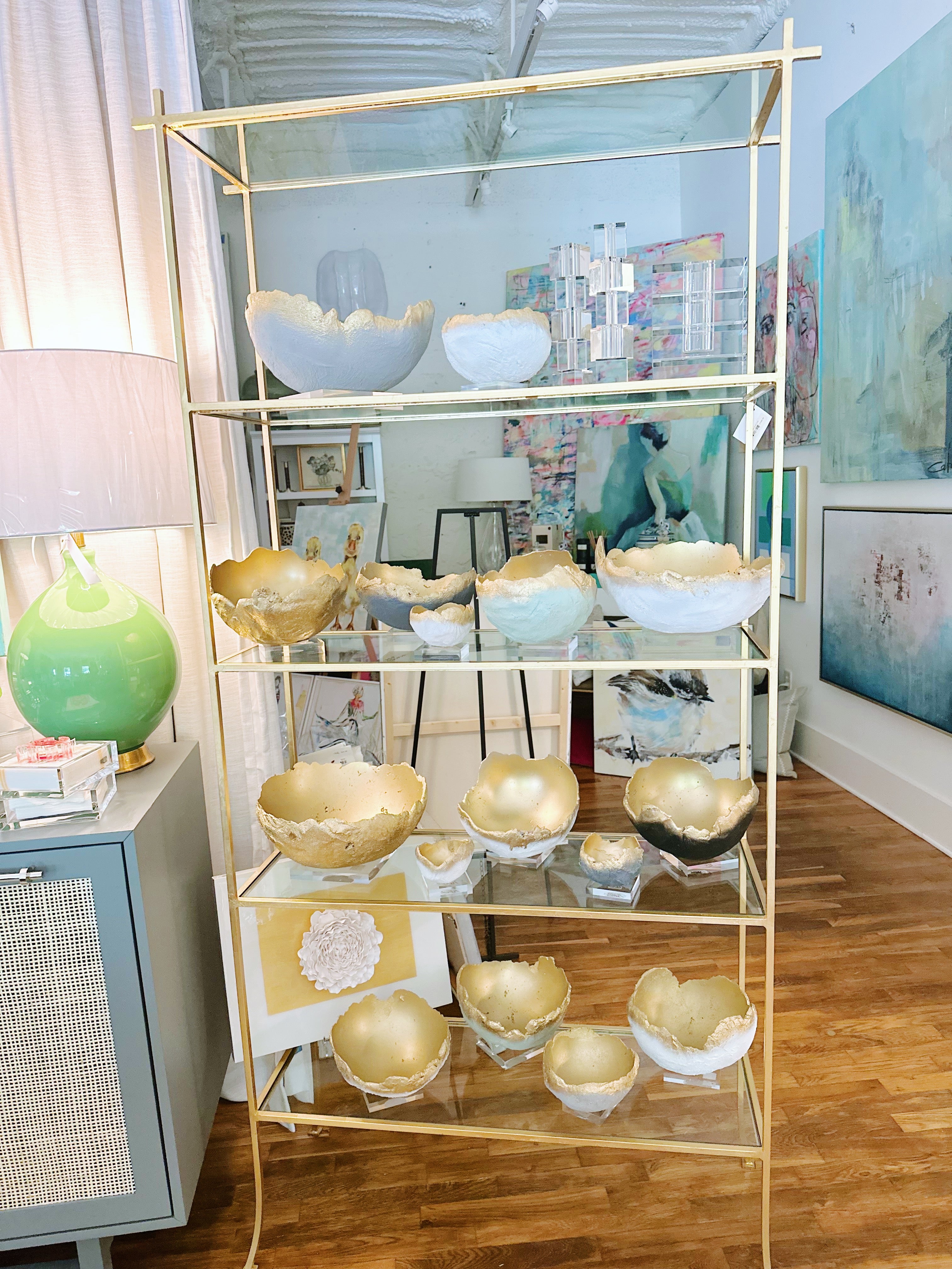 Bella Beton Concrete Bowl - Small Gold