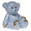 Herend Decorative Small Teddy Bear - Blue