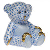 Herend Decorative Small Teddy Bear - Blue