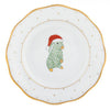 Herend Christmas Dessert Plate - Santa Bunny