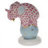 Herend Decorative Dancing Elephant - Raspberry