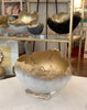 Bella Beton Concrete Bowl - Small White/Gold