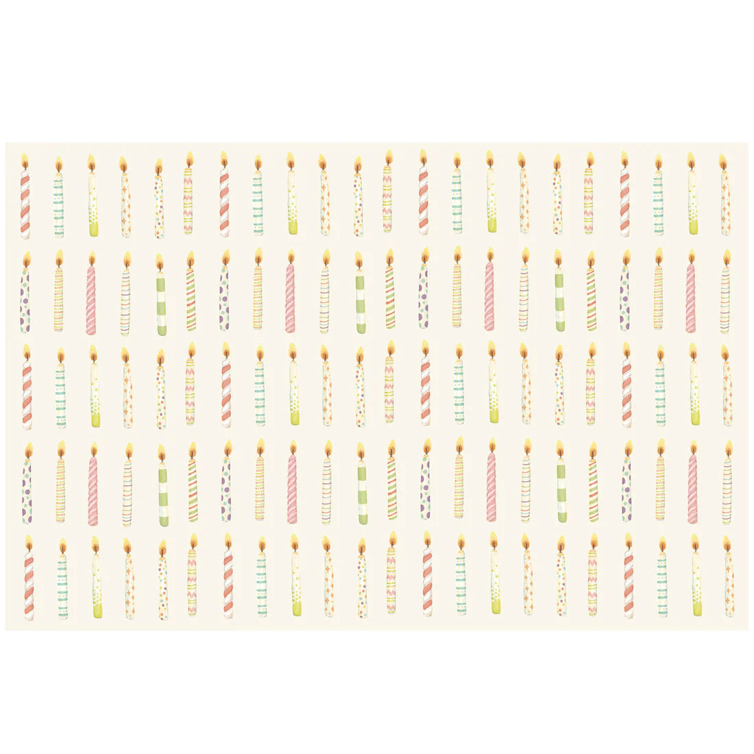 Hester & Cook Birthday Candles Paper Placemat
