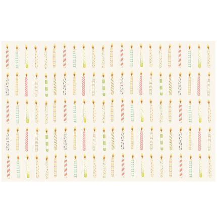 Hester & Cook Birthday Candles Paper Placemat