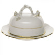 Herend Golden Edge Covered Butter Dish