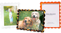 Tara Wilson Designs Acrylic Beveled Scallop Frame - White 8x10