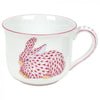 Herend Bunny Mug - Raspberry