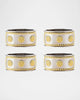 Juliska Berry & Thread Silver/Gold Napkin Ring, Set of 4-Silver/Gold